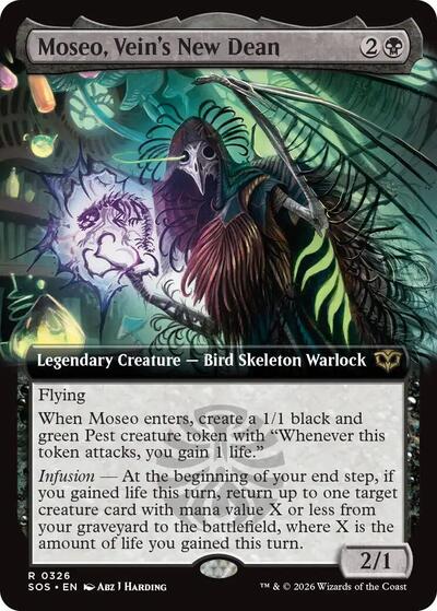 Moseo, Vein's New Dean (Extended Art) (Secrets of Strixhaven) Near Mint Foil