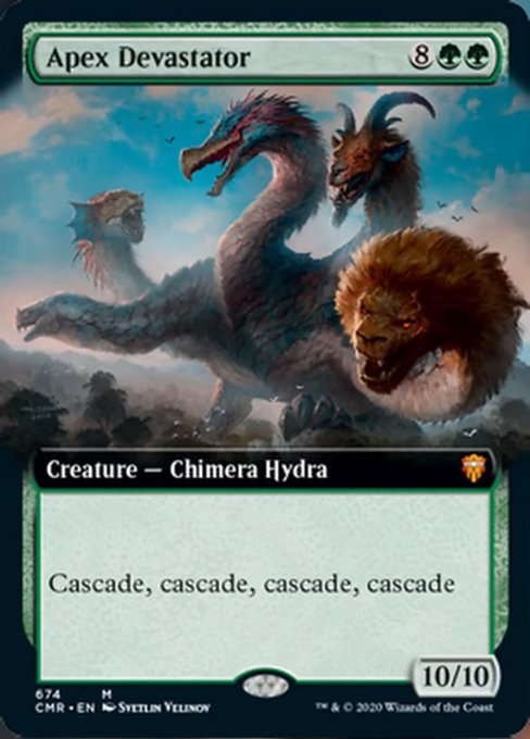 Apex Devastator (Extended Art) (Commander Legends) Light Play Foil