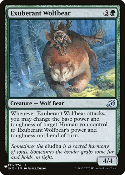 Exuberant Wolfbear (The List) Near Mint