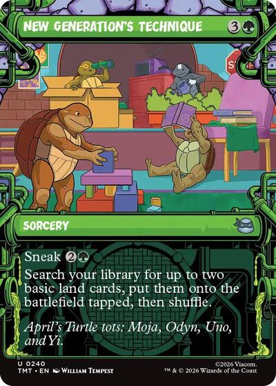New Generation's Technique (Showcase) (Teenage Mutant Ninja Turtles) Near Mint