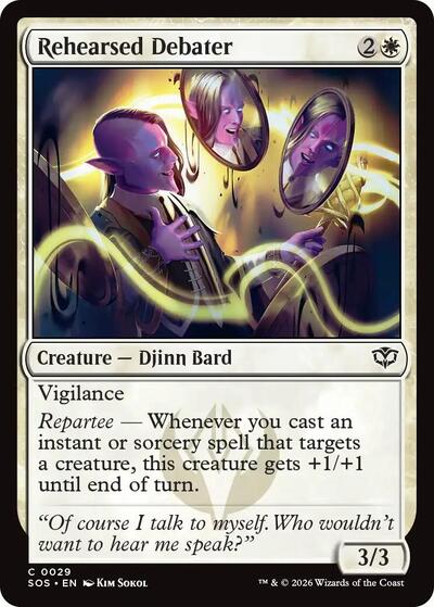 Rehearsed Debater (Secrets of Strixhaven) Near Mint Foil