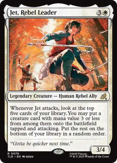 Jet, Rebel Leader (Avatar: The Last Airbender: Eternal-Legal) Near Mint Foil