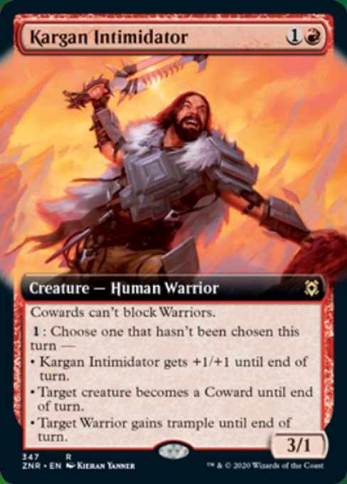 Kargan Intimidator (Extended Art) (Zendikar Rising) Near Mint