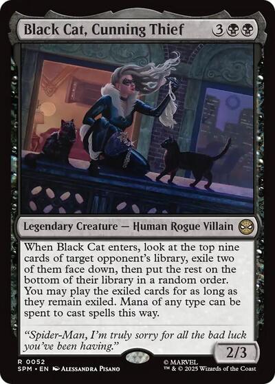 Black Cat, Cunning Thief (Marvel's Spider-Man) Near Mint Foil