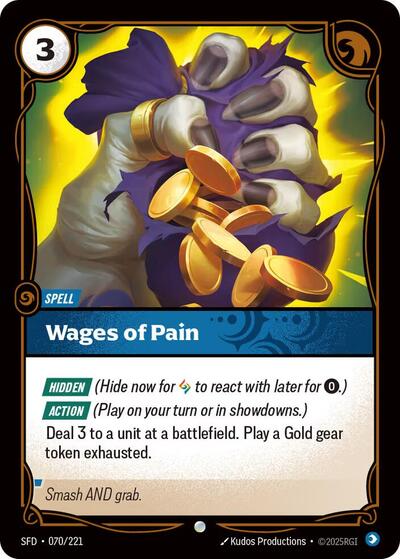 Wages of Pain (Spiritforged) Near Mint Foil