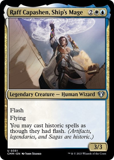 Raff Capashen, Ship's Mage (Commander Masters) Near Mint