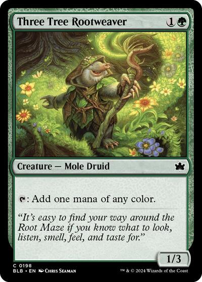 Three Tree Rootweaver (Bloomburrow) Near Mint