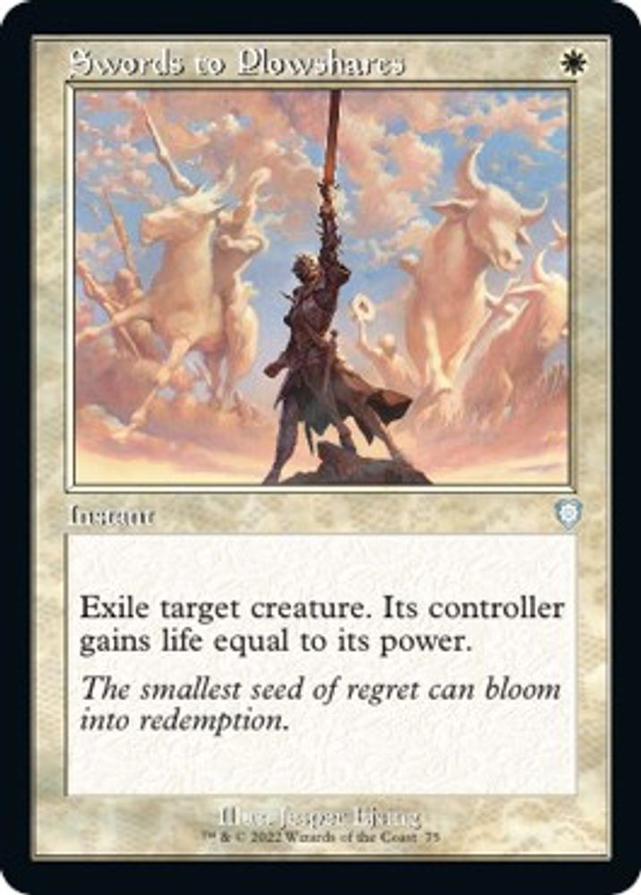 Swords to Plowshares (Retro Frame)