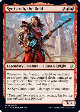 Syr Carah, the Bold (Throne of Eldraine) Near Mint Foil