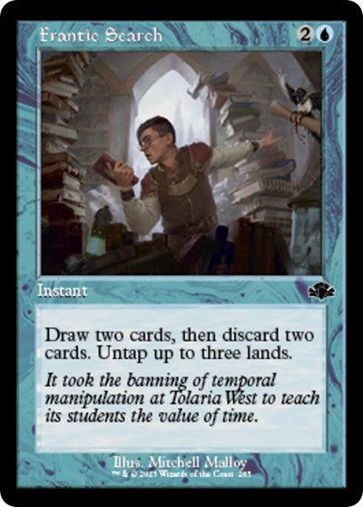 Frantic Search (Retro Frame) (Dominaria Remastered) Near Mint