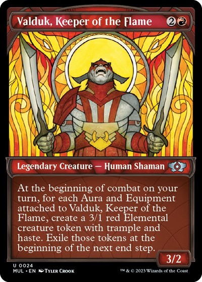 Valduk, Keeper of the Flame (March of the Machine: Multiverse Legends) Near Mint Foil