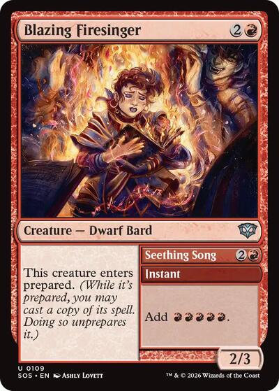 Blazing Firesinger (Secrets of Strixhaven) Near Mint
