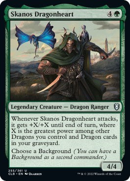 Skanos Dragonheart (Commander Legends: Battle for Baldur's Gate) Near Mint Foil
