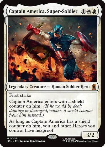 Captain America, Super-Soldier (Marvel Super Heroes) Near Mint