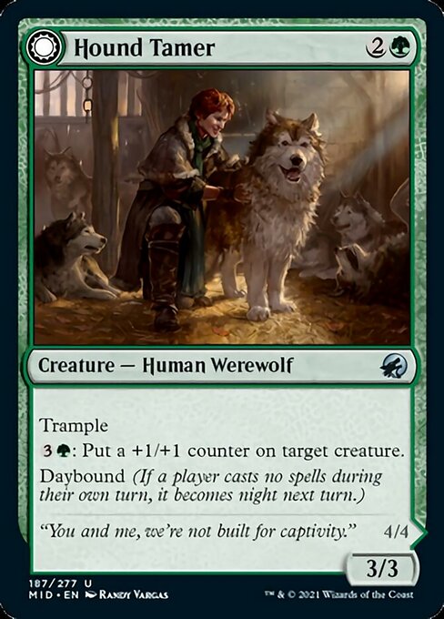 Hound Tamer / Untamed Pup (Innistrad: Midnight Hunt) Near Mint