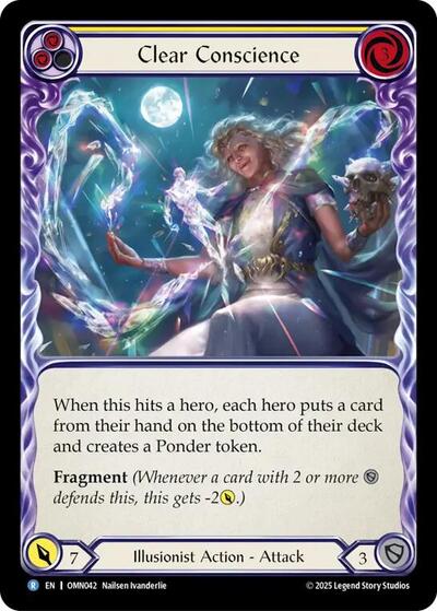 Clear Conscience (Yellow) (Omens of the Third Age) Near Mint Foil