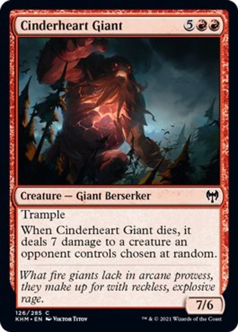 Cinderheart Giant (Kaldheim) Near Mint Foil