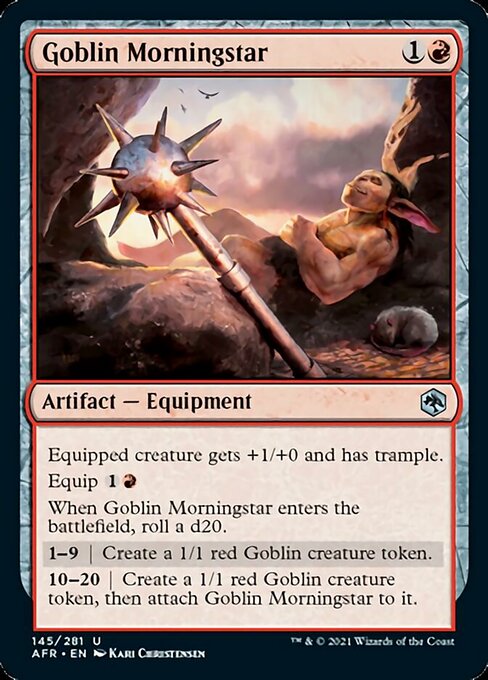 Goblin Morningstar (Adventures in the Forgotten Realms) Light Play Foil