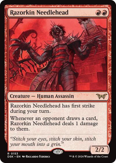 Razorkin Needlehead (Duskmourn: House of Horror) Near Mint Foil