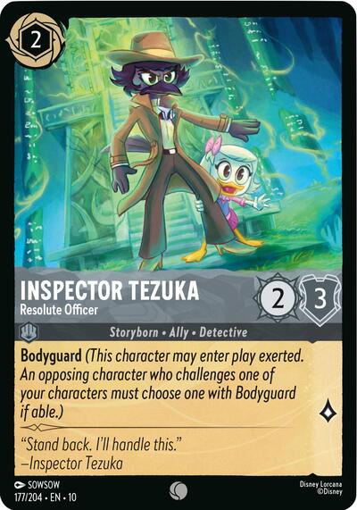 Inspector Tezuka - Resolute Officer (Whispers in the Well) Near Mint Cold Foil