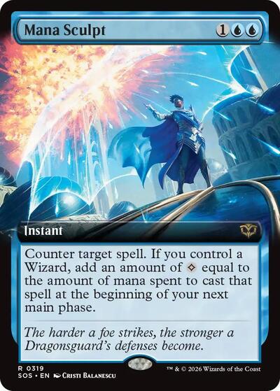 Mana Sculpt (Extended Art) (Secrets of Strixhaven) Near Mint Foil