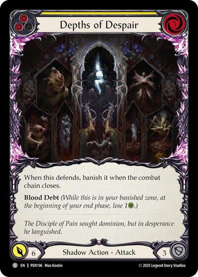 Depths Of Despair (Yellow) (Compendium of Rathe) Near Mint Foil