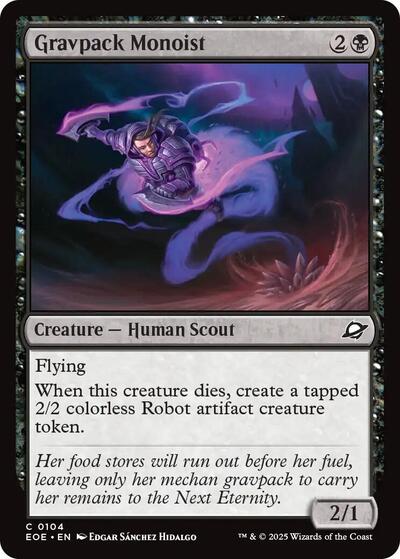 Gravpack Monoist (Edge of Eternities) Near Mint Foil