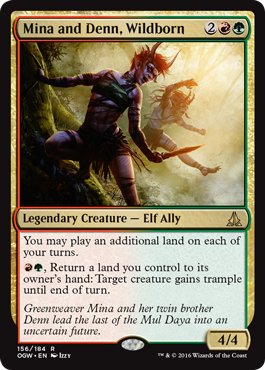 Mina and Denn, Wildborn (Oath of the Gatewatch) Light Play Foil