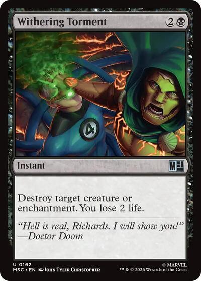 Withering Torment (Surge Foil) (Commander: Marvel Super Heroes) Near Mint Foil
