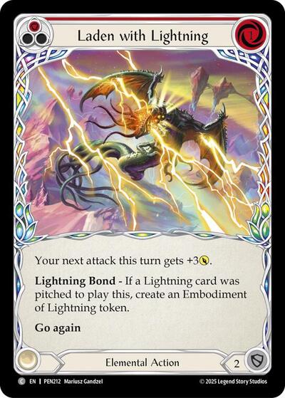 Laden With Lightning (Red) (Compendium of Rathe) Near Mint Foil