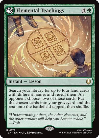 Elemental Teachings (Avatar: The Last Airbender) Near Mint Foil