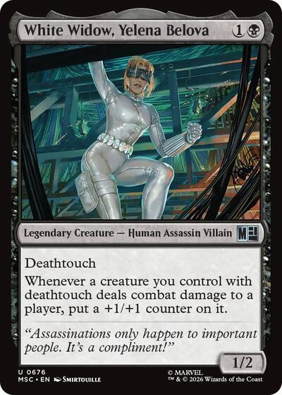White Widow, Yelena Belova (Commander: Marvel Super Heroes) Near Mint