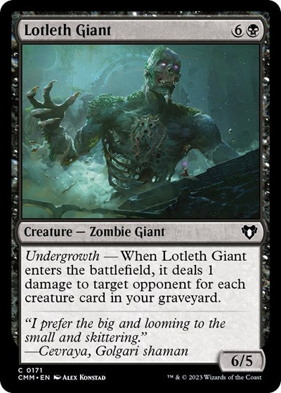Lotleth Giant (Commander Masters) Near Mint