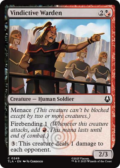 Vindictive Warden (Avatar: The Last Airbender) Near Mint