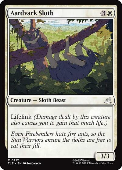 Aardvark Sloth (Avatar: The Last Airbender: Eternal-Legal) Near Mint