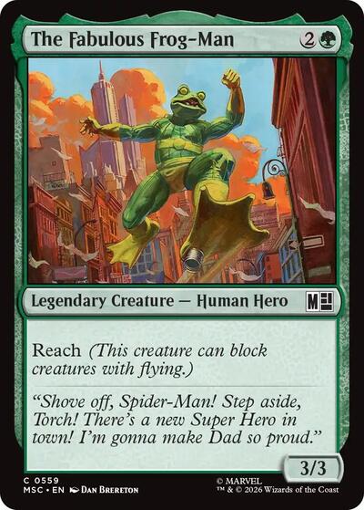 The Fabulous Frog-Man (Commander: Marvel Super Heroes) Near Mint Foil