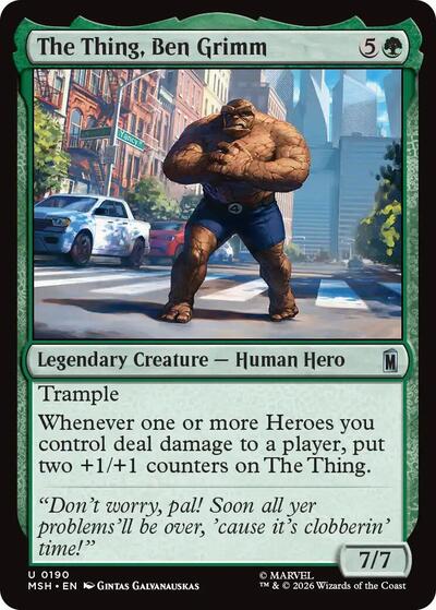 The Thing, Ben Grimm (Marvel Super Heroes) Near Mint