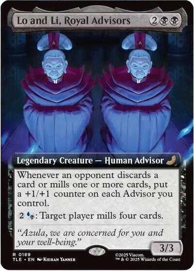 Lo and Li, Royal Advisors (Extended Art) (Avatar: The Last Airbender: Eternal-Legal) Near Mint Foil