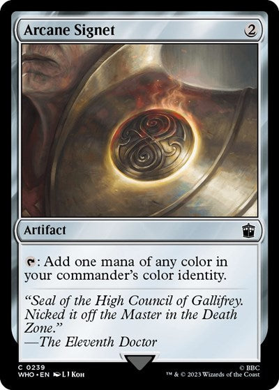 Arcane Signet (Universes Beyond: Doctor Who) Near Mint Foil