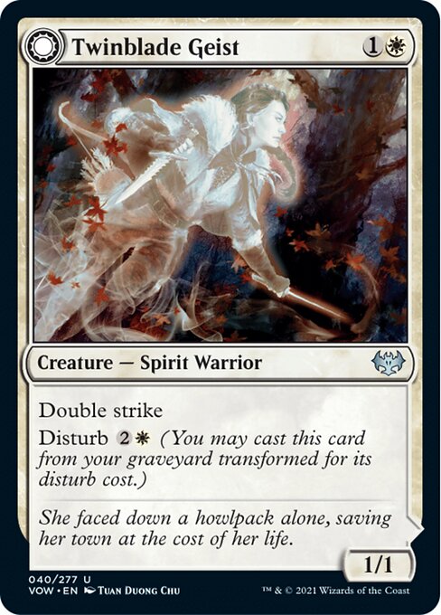 Twinblade Geist / Twinblade Invocation (Innistrad: Crimson Vow) Near Mint
