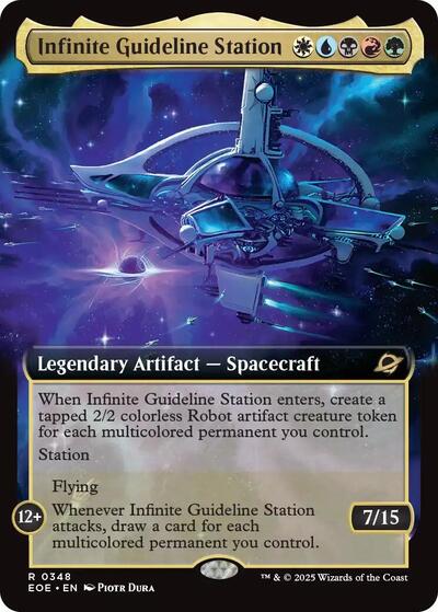 Infinite Guideline Station (Extended Art) (Edge of Eternities) Light Play Foil