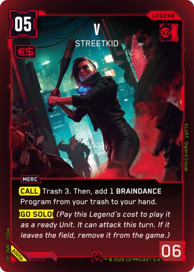V Streetkid (b) (Welcome to Night City - Beta) Near Mint Foil