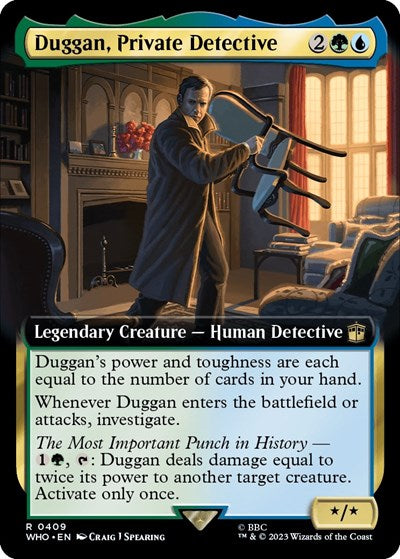 Duggan, Private Detective (Extended Art) (Universes Beyond: Doctor Who) Near Mint