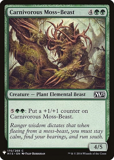 Carnivorous Moss-Beast (Mystery Booster) Near Mint