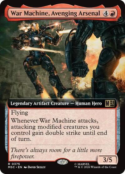 War Machine, Avenging Arsenal (Extended Art) (Commander: Marvel Super Heroes) Near Mint