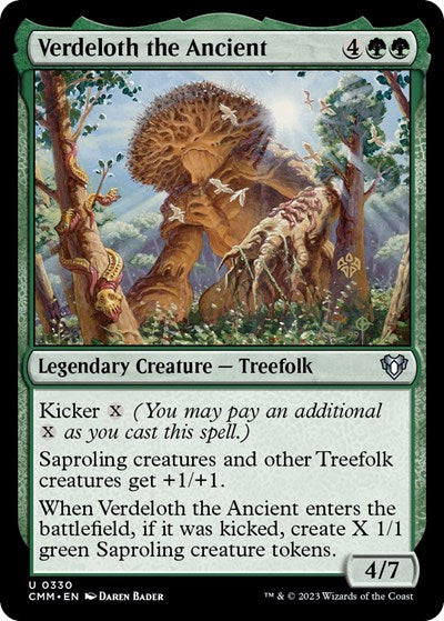 Verdeloth the Ancient (Commander Masters) Light Play Foil