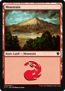 Mountain (304) (Commander 2017) Near Mint