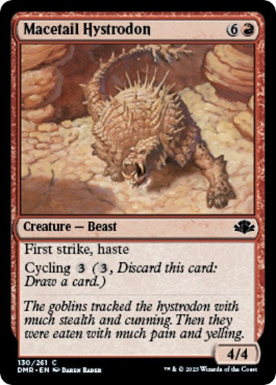 Macetail Hystrodon (Dominaria Remastered) Light Play Foil
