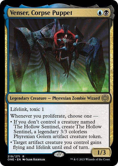 Venser, Corpse Puppet (Phyrexia: All Will Be One) Near Mint Foil