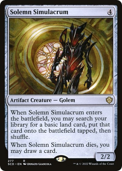 Solemn Simulacrum (Commander 2022 Starter Decks) Near Mint